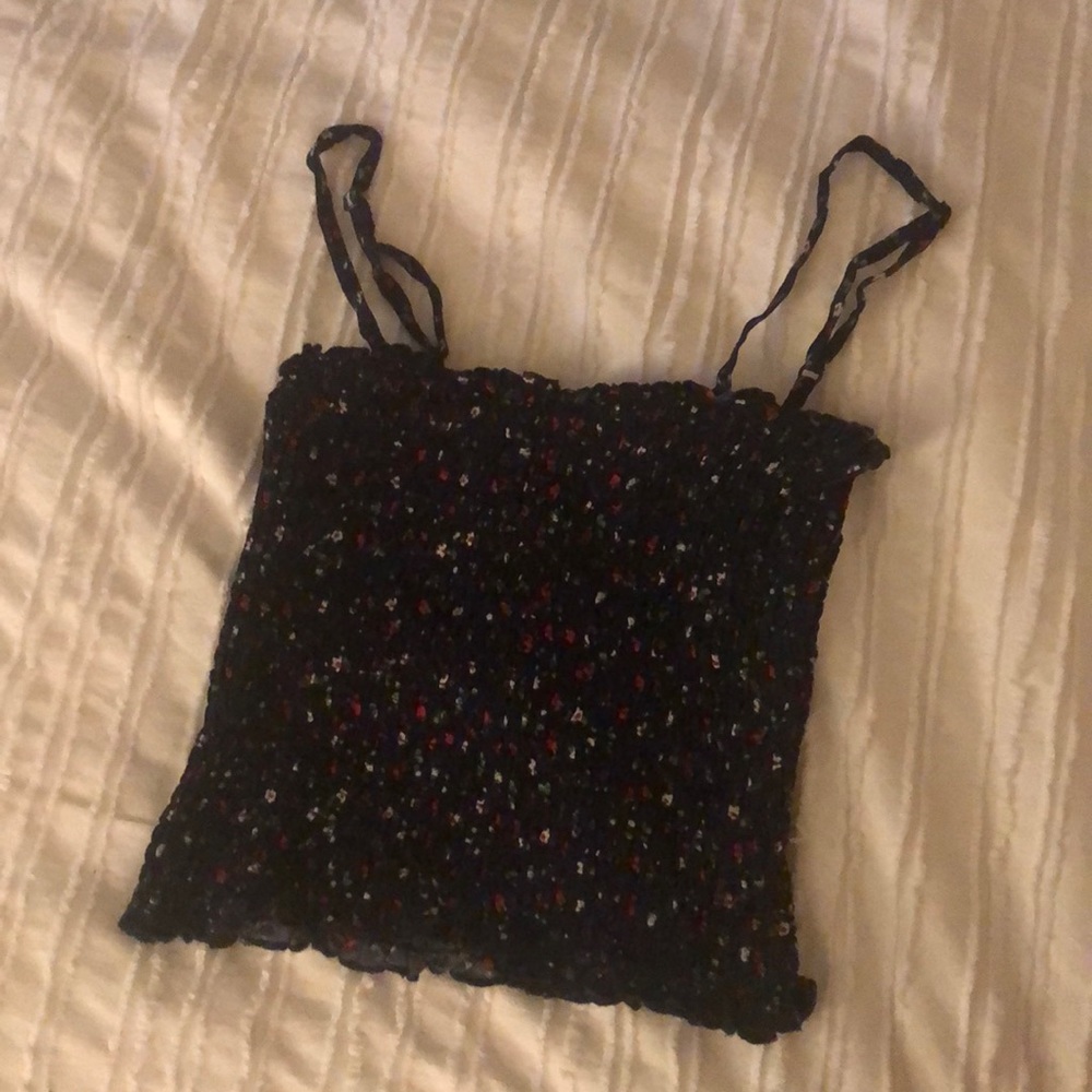Brandy Melville flower tank top